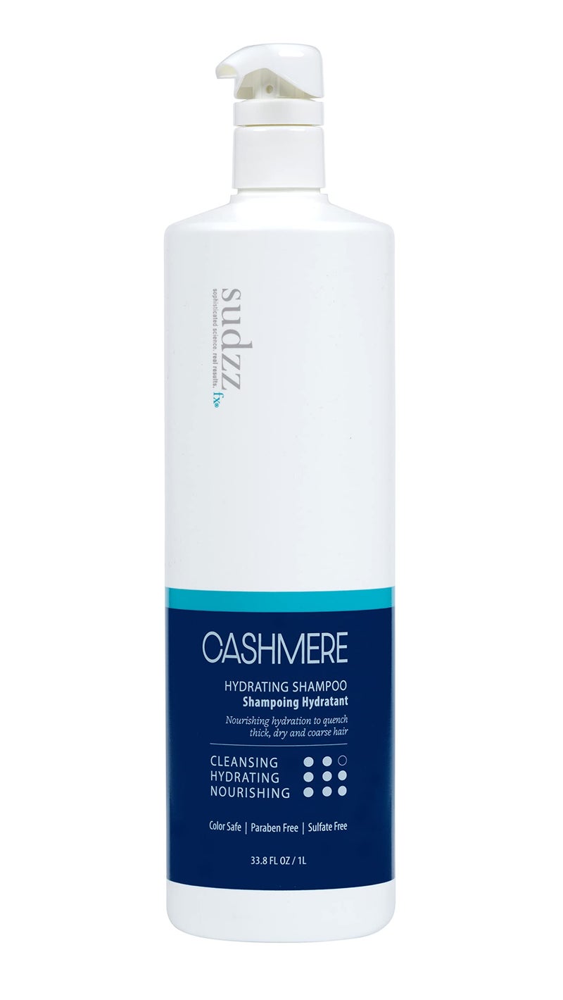SUDZZFX Cashmere Hydrating Shampoo, 34 fl oz - Hair Growth Shampoo - Color Safe, Sulfate Free, Paraben Free, and moisturizing for Dry Hair Men and Women - Image 1